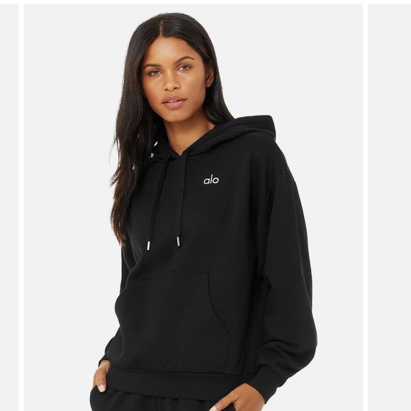 ALO Yoga Tops - Alo Yoga Women's Accolade Hoodie- Black - Size Xs
